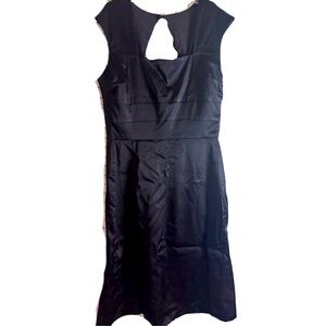 Donna Rico Satin Little Black Dress Size 10